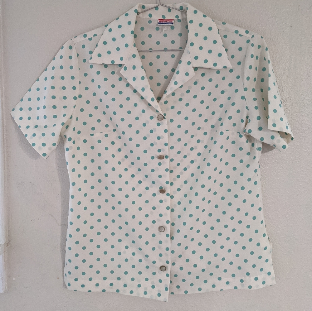 Vintage Polkadot Blouse